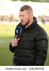 Northampton, UK. 7th December 2019. Retired Northampton Saint, Dylan Hartley Presents For Channel 4 Ahead Of The Heineken Champions Cup Game Between Northampton Saints And Leinster