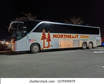 Northeast Charter Bus Line Motorcoach, Revere Massachusetts USA, November 23, 2019