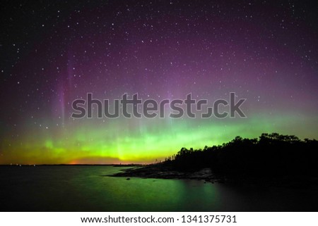 Northen lights seen at south Finland