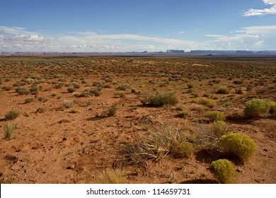 Northern Arizona Desert and Monument Valley in a Distance. Arizona Photo Collection.