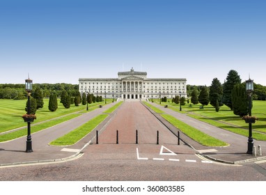 Northern Ireland Assembly And Government Building In Stormont Estate In Belfast