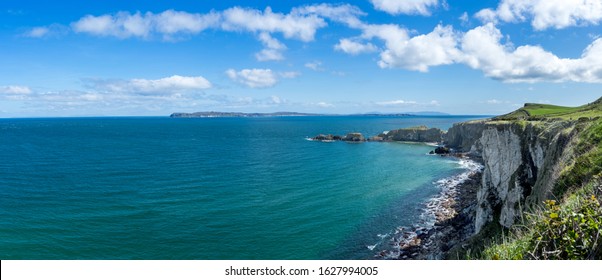 Northern Ireland, Carrick-a-Rede Island And Coast Line. 