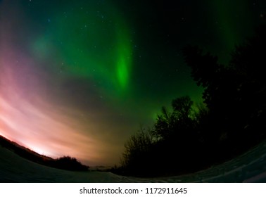 Northern light in Yellowknife, NWT Canada - Shutterstock ID 1172911645