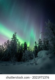 Northern Lights - Aurora Borealis In Finland