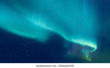 Northern lights or Aurora borealis in the sky - Tromso, Norway - Powered by Shutterstock