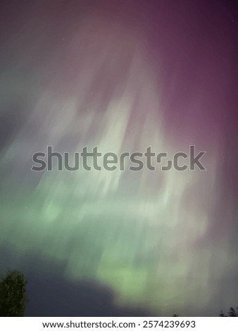 Northern Lights Aurora Burst View 