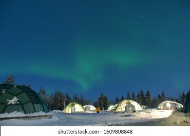 Northern Lights Finland Glass Igloo