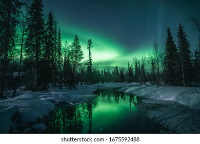 Northern Lights Finland Winter Stock Photo 1675592488 | Shutterstock