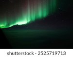 Northern Lights in flight over Greenland