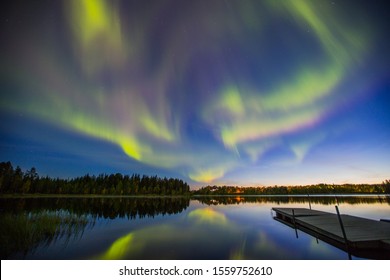 Northern Lights In Kiruna, Lapland, Sweden