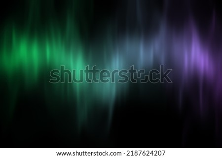 Northern lights. northern lights light effect on black background. northern lights to overlay on an image or photo. Night winter landscape with aurora
