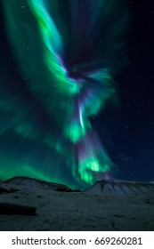 Northern Lights On Svalbard, Norway