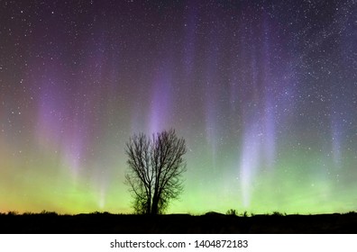 Northern Lights Over Skies Voyageurs National Stock Photo (Edit Now ...