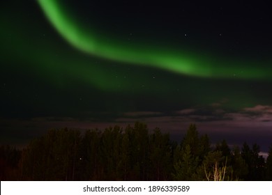 Northern lights in the village Vysoky, Russia - Shutterstock ID 1896339589