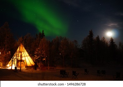 Northern Lights In Yellowknife, Canada