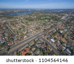 Northern Perth Suburbs, Western Australia - City of Joondalup and City of Wanneroo from the air with Lake Joondalup in between.