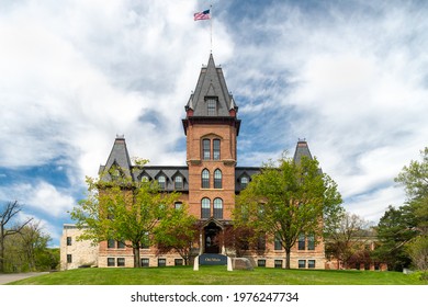 NORTHFIELD, MN,USA -  MAY 10, 2021 - Old Main On The Campus Of St. Olaf College.