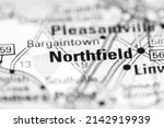 Northfield. New Jersey. USA on a geography map