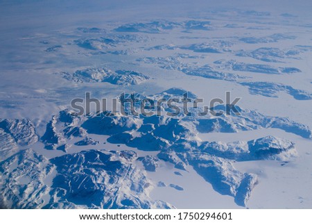 Northpole out of a plane