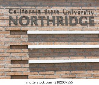 Northridge, CA - July 23 2022:  Sign At The Entrance To California State University - Northridge