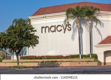 Northridge, CA/USA. July 27,2018. Macys Department Store. Macy's, Inc. Is One Of The Nation's Premier Omnichannel Retailers.