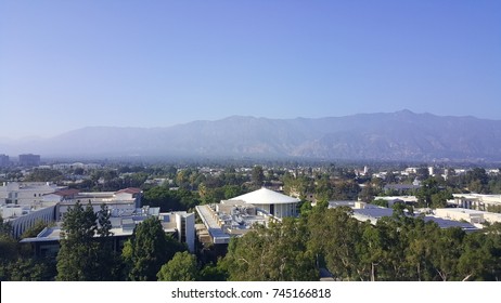 North-west View Of Pasadena And San Gabriel Mountains