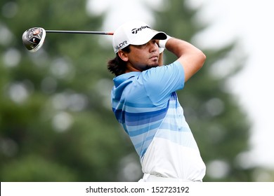 NORTON, MA-SEP 1: Jason Day Tees Off The Sixth Hole During The Third Round At The Deutsche Bank Championship At TPC Boston On September 1, 2013 In Norton, Massachusetts. 