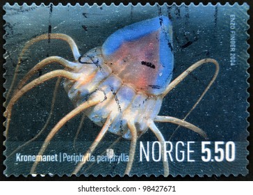 NORWAY - CIRCA 2004: A Stamp Printed In Norway Shows A Periphylla, Circa 2004