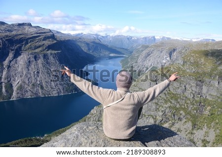 Norway Travel Alone Trip Adventure View Mountain Sky Water Tourisme Nature Lake Outdoor