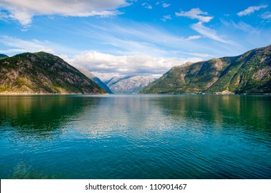 Norwegian Fjord And Mountains