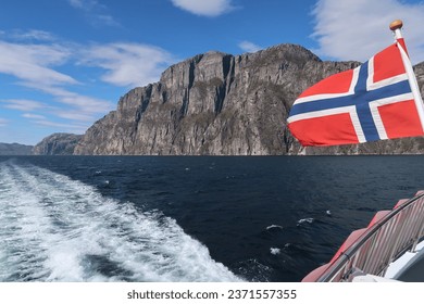 Norwegian Fjords view from the water