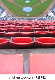 Nosebleed Seats At Dodgers Stadium, Los Angeles, California