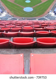 Nosebleed Seats At Dodgers Stadium, Los Angeles, California