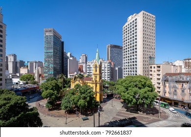 Nossa Senhora Do RosÃ¡rio Dos Homens Pretos (Our Lady Of The Rosary Of The Black Men) Church At Largo Paicandu - Sao Paulo, Brazil