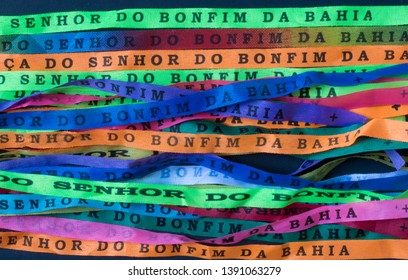 Nosso Senhor do Bonfim ribbons pattern texture