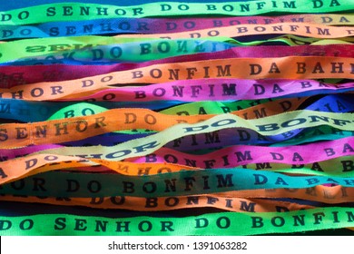 Nosso Senhor do Bonfim ribbons pattern texture