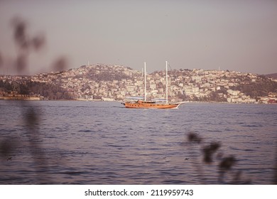 Nostalgia Istanbul Tarabya. Bosphorus in the 1980s.  - Shutterstock ID 2119959743