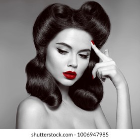 Pin Up Hair Salon Images Stock Photos Vectors Shutterstock