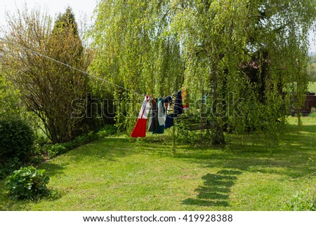 Hallig Gröde | Laundry drying on the Hallig