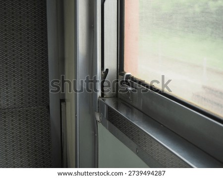 Nostalgic local train window latch