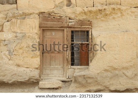 nostalgic obsolete decorative door and window
