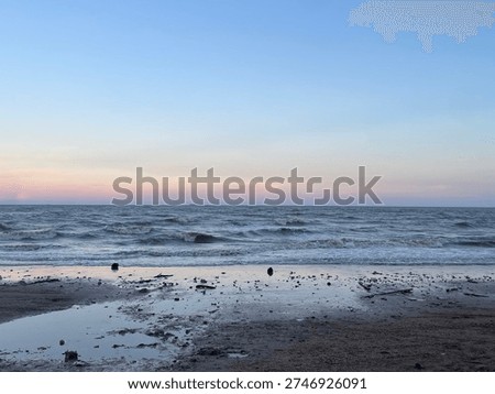 nostalgic sunset at the beach 