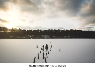 Nostalgic Winter In Poland - Beautiful Lake Kopcze