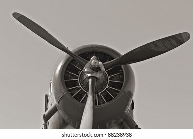 Nostalgic WWII Aircraft At An Air Show