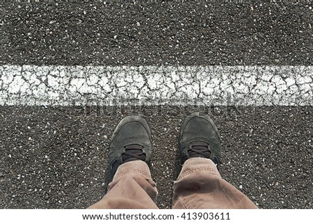Similar – Image, Stock Photo Cross + Across Line