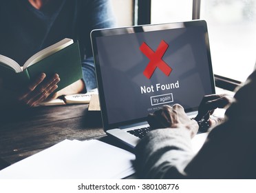 Not Found Error Data Internet Online Technology Concept