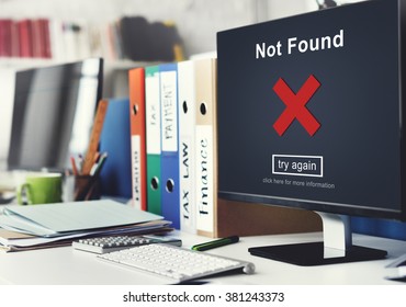 Not Found Error Data Internet Online Technology Concept