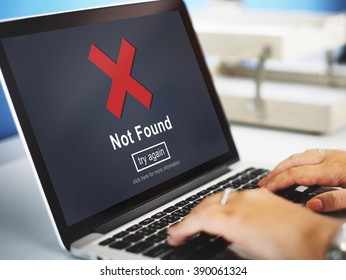 Not Found Error Data Internet Online Technology Concept