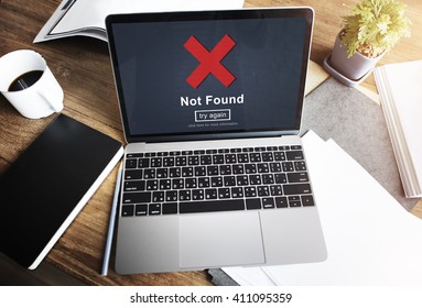 Not Found Error Data Internet Online Technology Concept