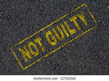 Not Guilty Stamp Background